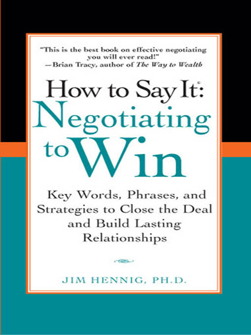 Title details for How to Say It by Jim Hennig Ph.D. - Available